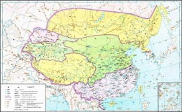 东晋十六国时期全图